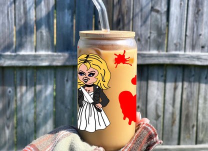 CHUCKY & BRIDE GLASS CUP