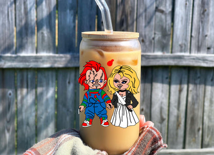 CHUCKY & BRIDE GLASS CUP