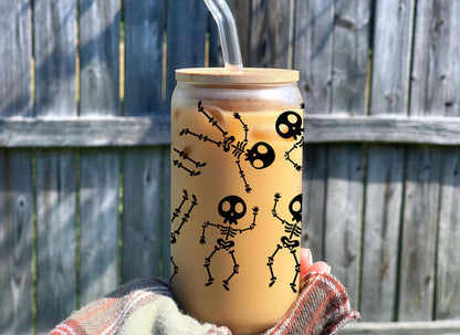 SKELETONS GLASS CUP