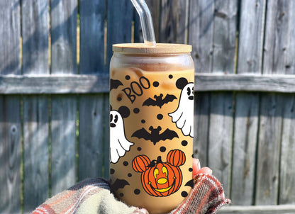 MICKEY HALLOWEEN GLASS CUP