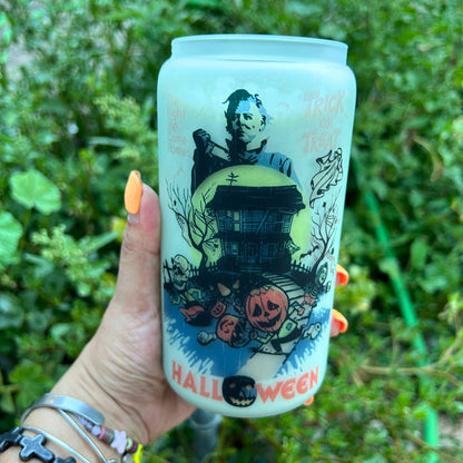 MYERS HAUNTED HOUSE GLASS CUP