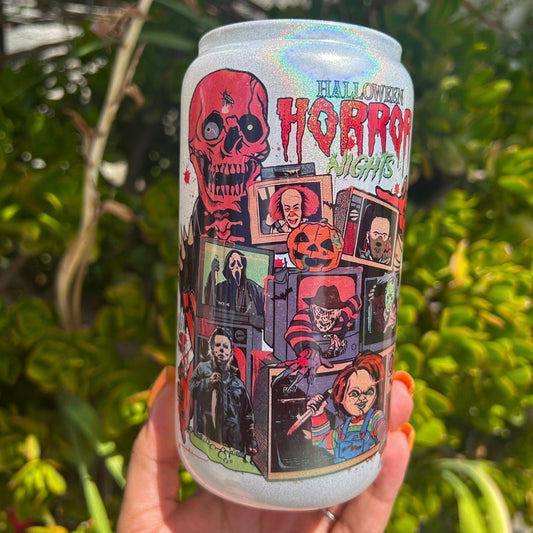 RETRO HALLOWEEN GLASS CUP